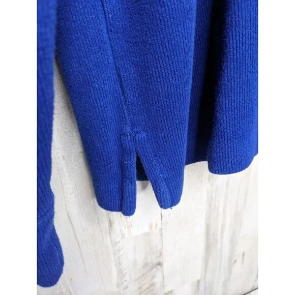 Polo Ralph Lauren Pullover Mens Medium BLUE 1/4 Zipper Sweater Shirt Pony Logo - Picture 2 of 9